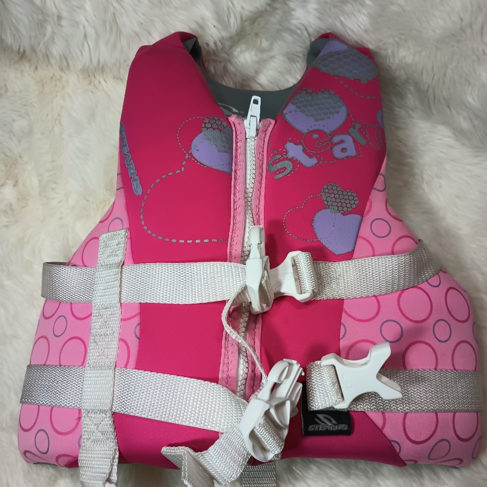 jacket-Stearns-children's 30-50 lb.-US Coast Guard approved pink